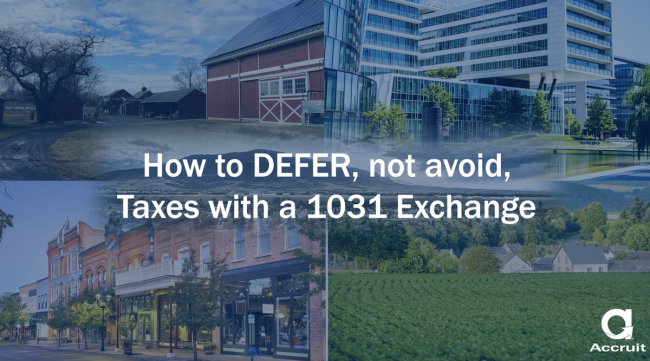 Video: Tax Deferral, Not Avoidance, with a 1031 Exchange